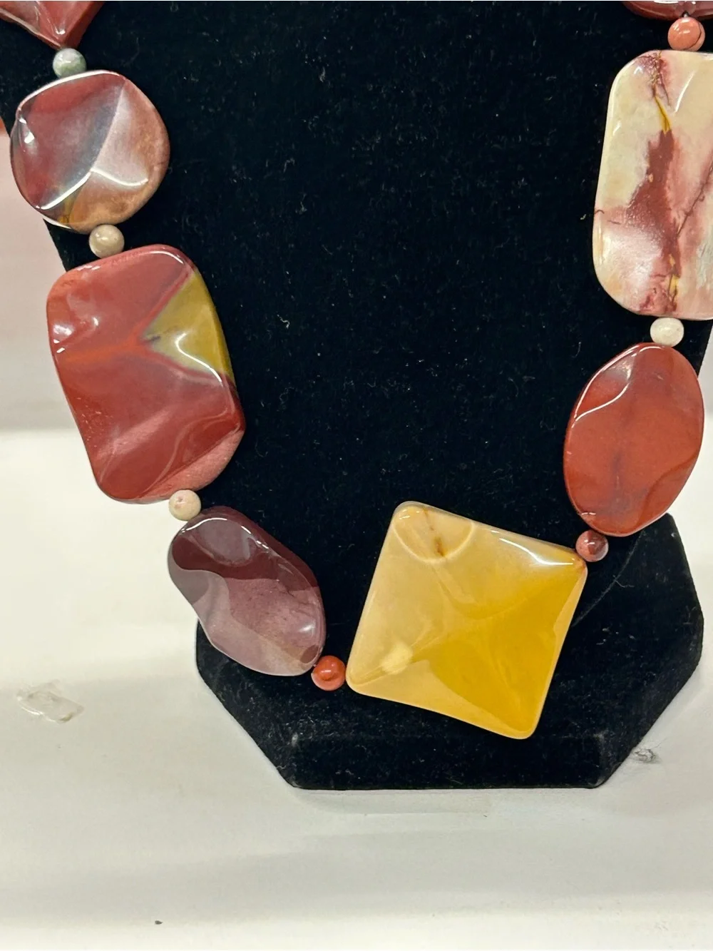 Jay King Mine Finds Mookaite Jasper chunk statement necklace